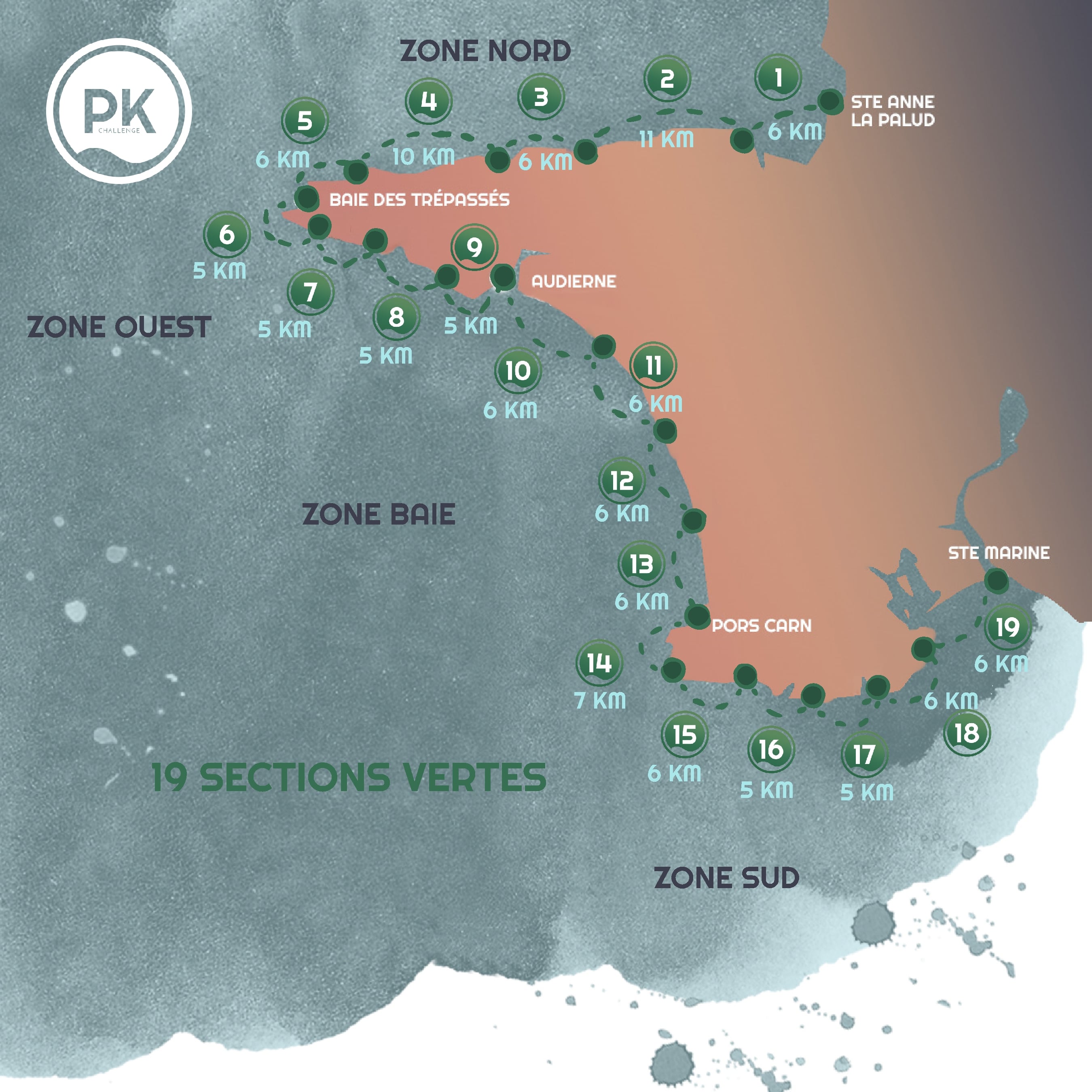 Carte secteur vert